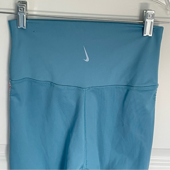 Nike Dri-Fit Blue High Rise Crochet Edge 7/8 Leggings - 47015 - Picture 2 of 11